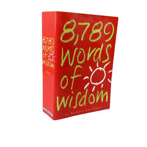 8789 Words of Wisdom Paperback Softback Inspirational Self Help Reflection Book